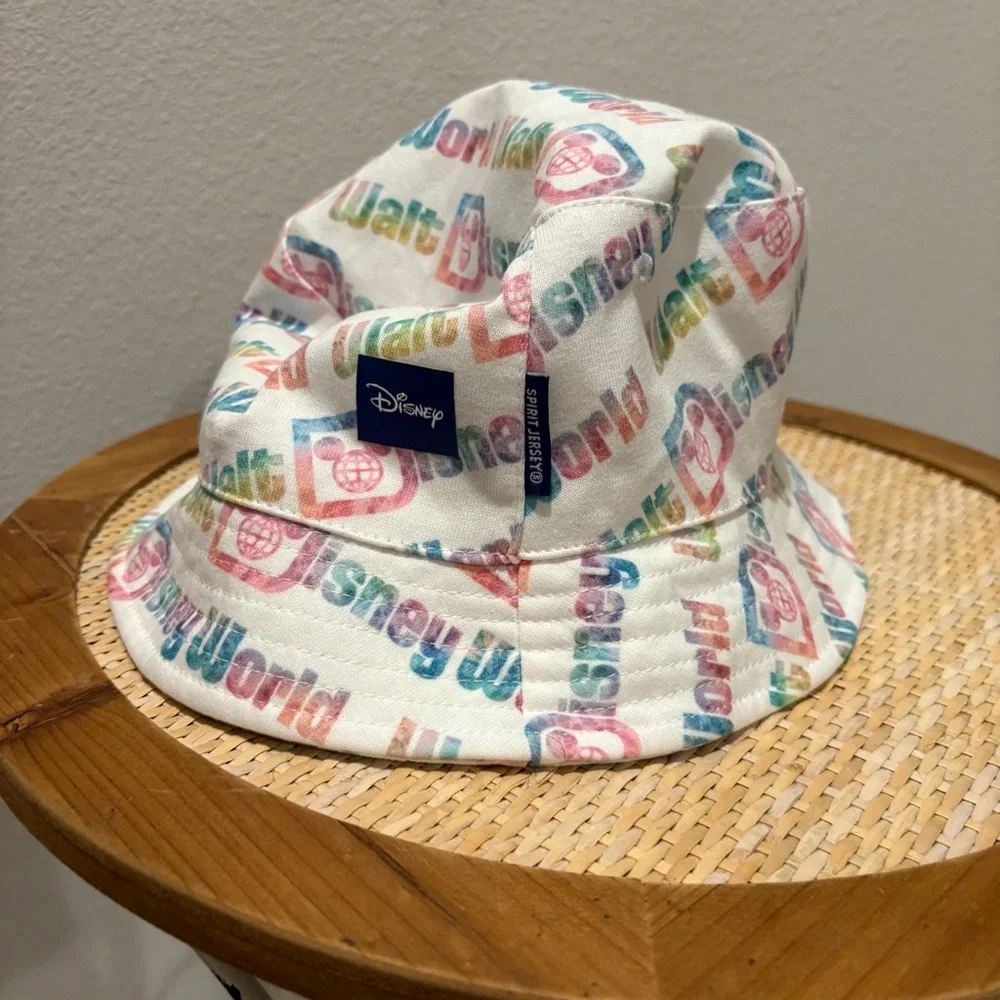 Reversible Disney Pastel Tie-Dye Bucket Hat in Pink, Blue & Purple